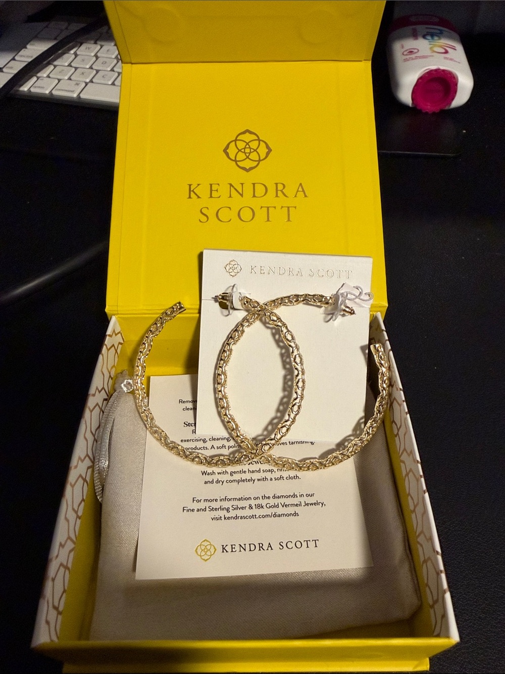 Kendra Scott Gold Braided Hoop Earrings